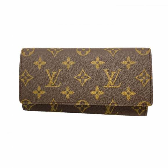 Louis Vuitton Monogram Long Wallet, Porte Yen 3 Carte Credit, M61818, Brown, ...